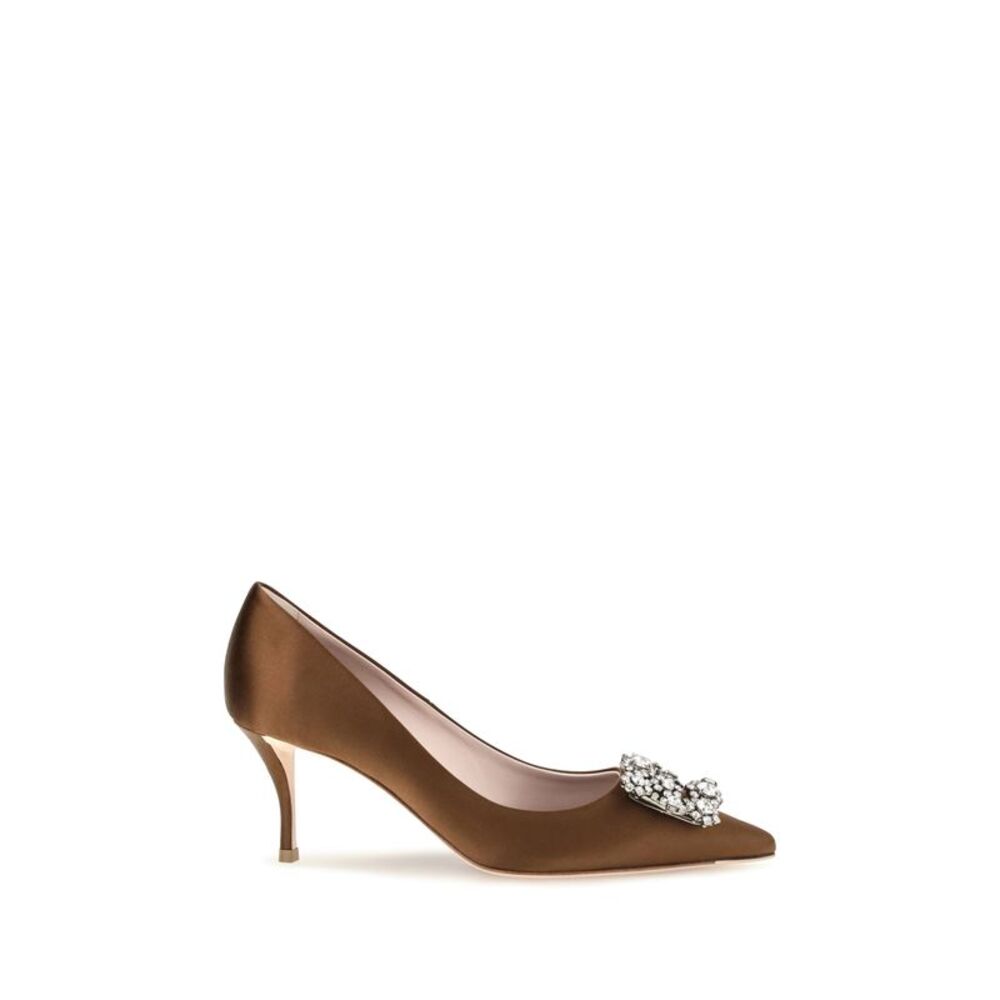 Roger Vivier Women Efflorescence Satin Pumps